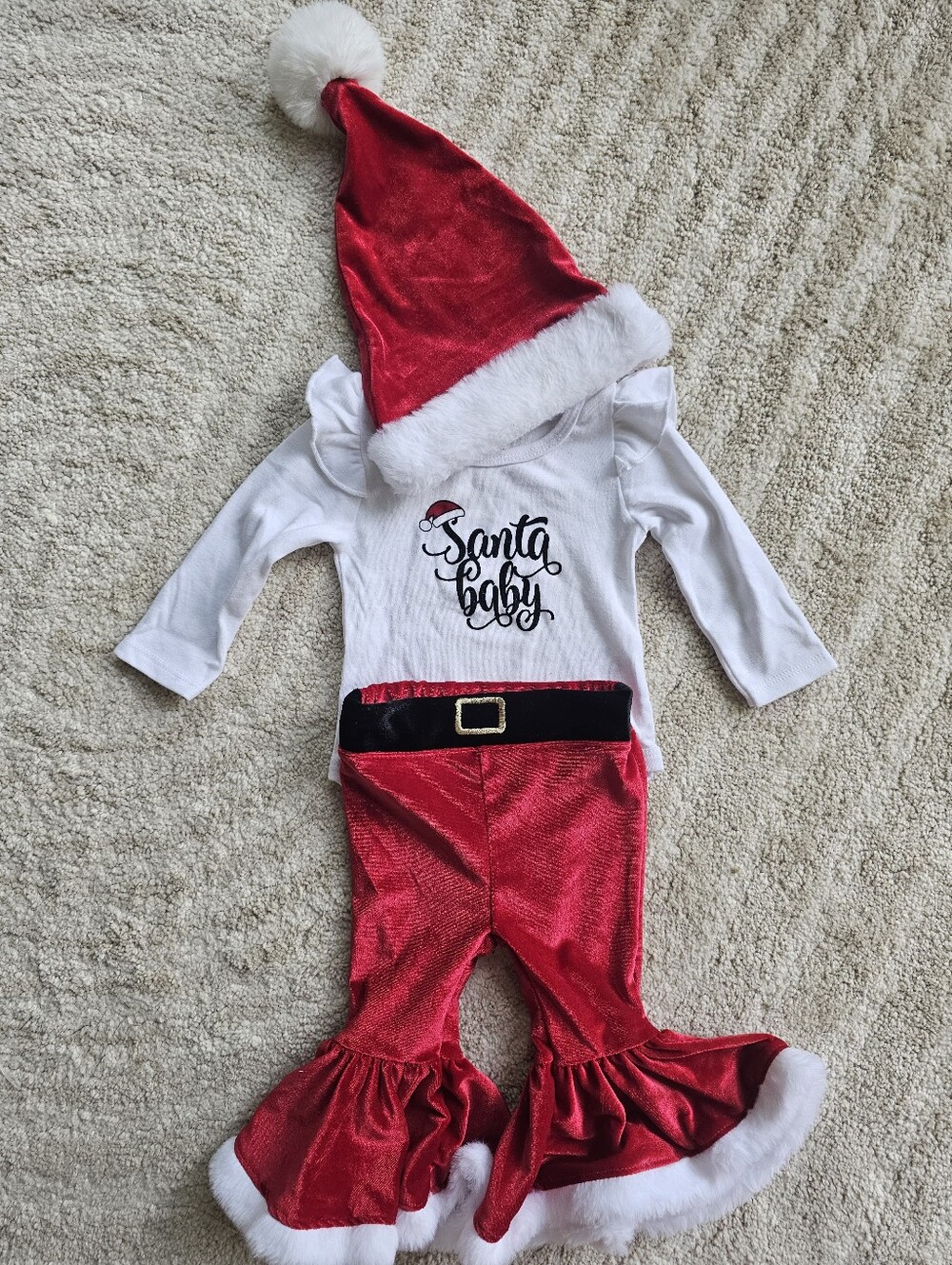 Bell Bottom Santa Baby Outfit